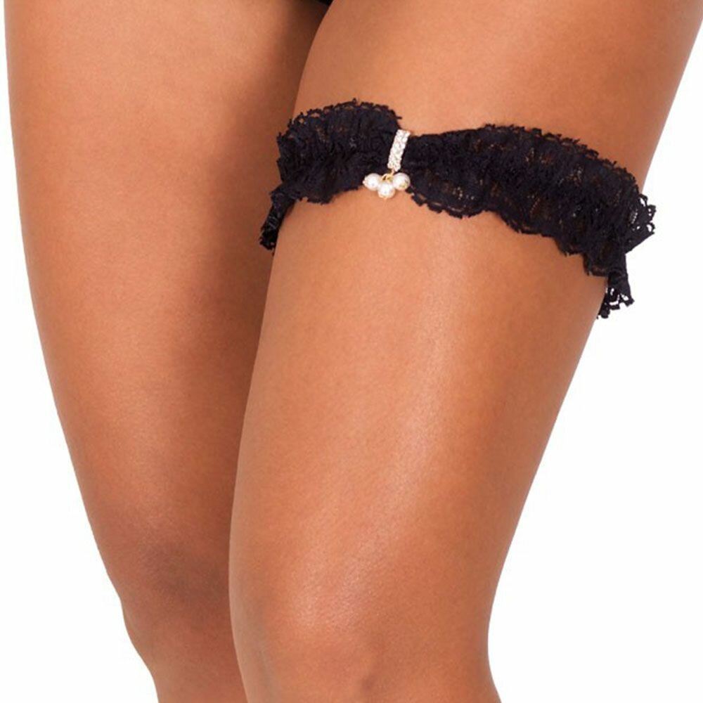 Black Lace Leg Garter-SexyHint