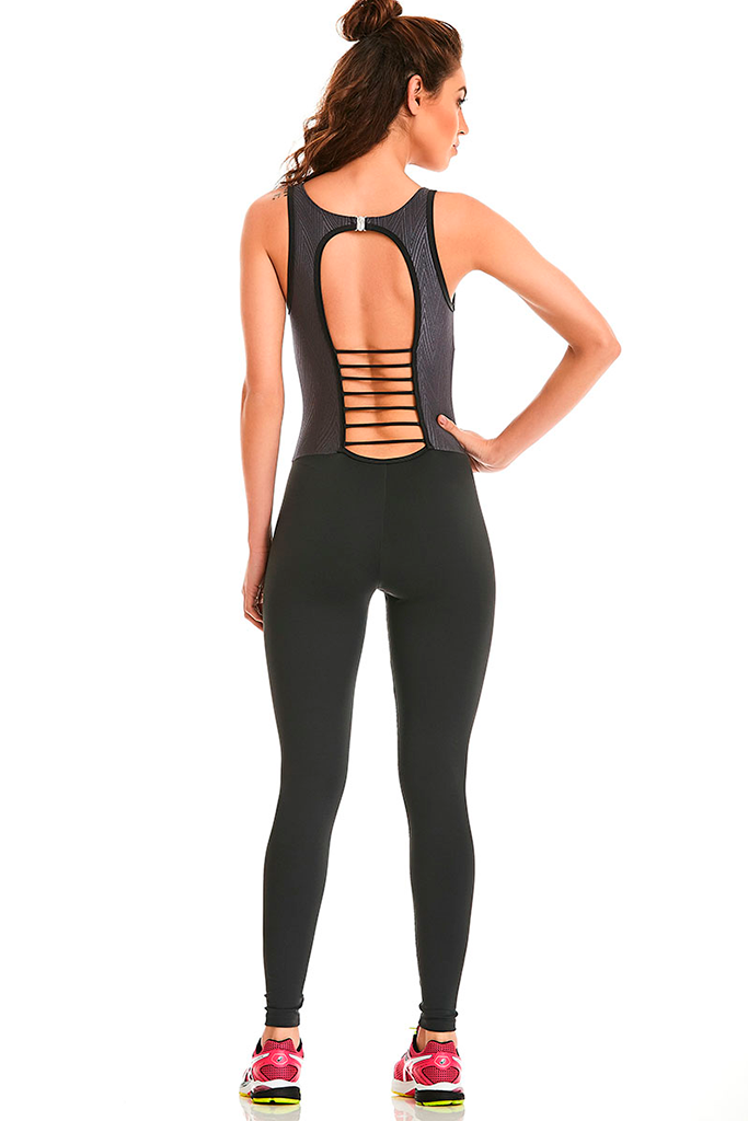 Brazilian Sexy Fitness Wear Padded Strappy Jumpsuit Caju Brasil-SexyHint