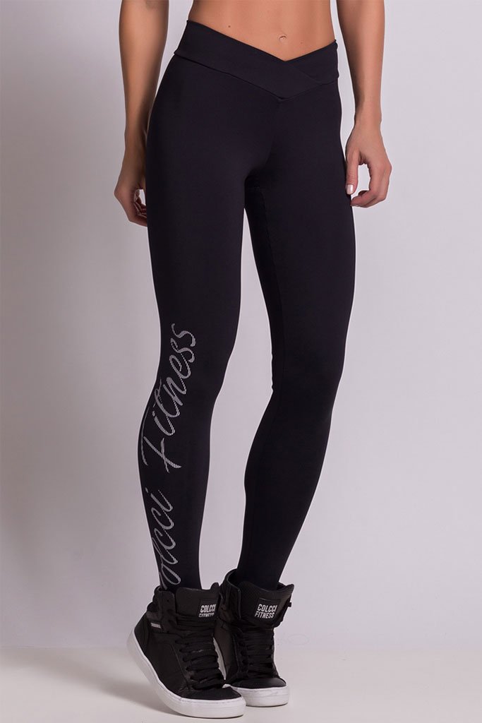 Colcci Fitness Basic Black Hiking Leggings-SexyHint