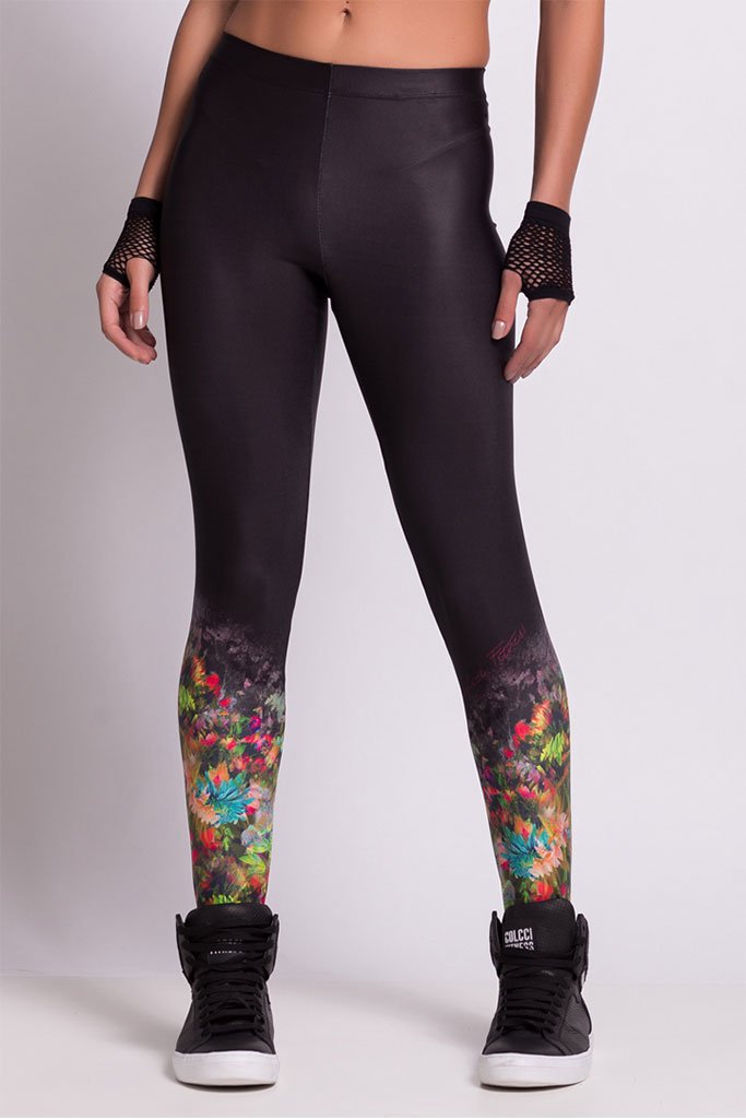 Colcci Fitness Floral Paint Pilates Leggings-SexyHint