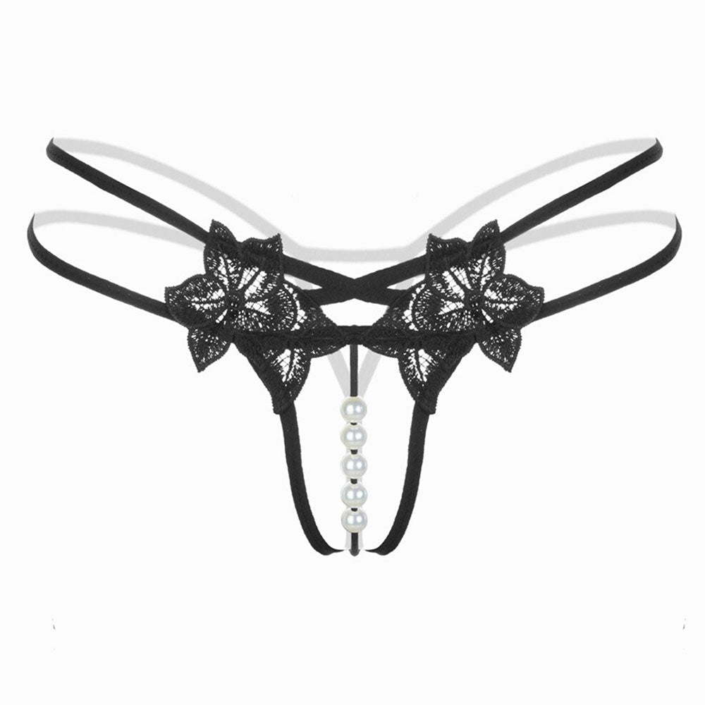 Crotchless Pearl Panties-SexyHint