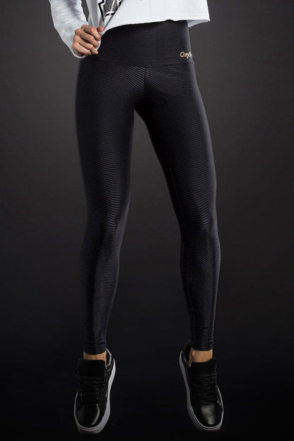 Oxyfit Full Black Athleisure Bodybuilding Leggings