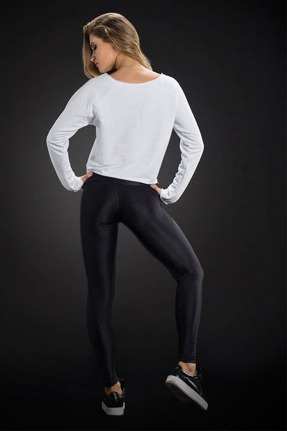 Oxyfit Full Black Athleisure Bodybuilding Leggings-SexyHint