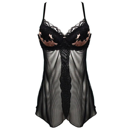 Pleasure Black Padded Push Up Babydoll