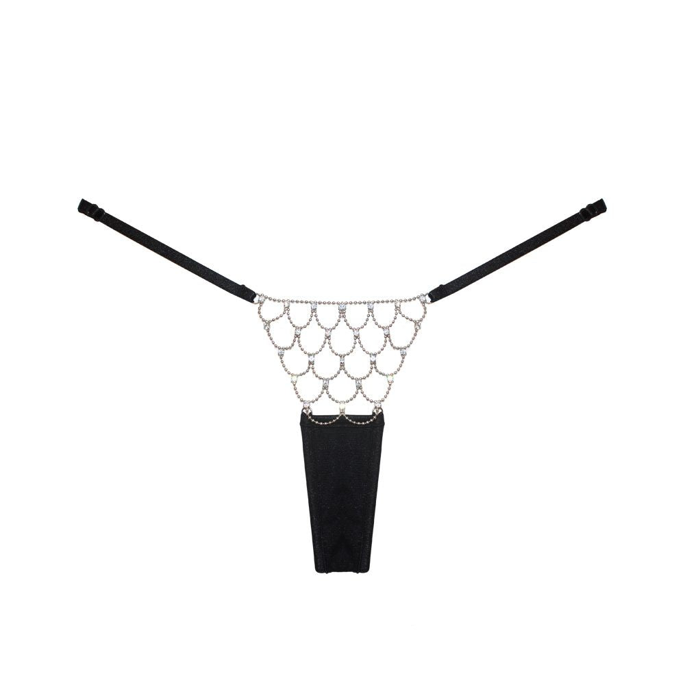 Rhinestone Net Sexy Panties-SexyHint