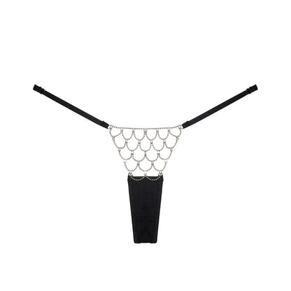 Rhinestone Net Sexy Panties-SexyHint