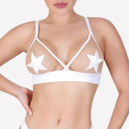 See Through Star Bra-SexyHint