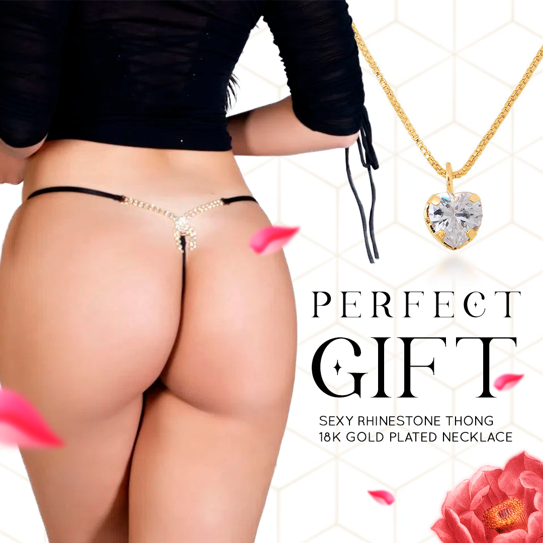 Sexy Panties and 18k Gold Necklace Kit-SexyHint