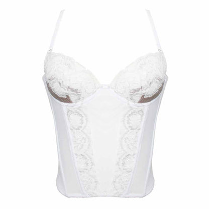 White Corset Top-SexyHint